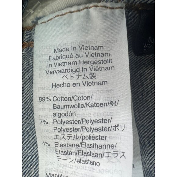 Madewell High Rise Skinny Women's Jeans 32T 32 Tall Raw Hem Stretch Dark Wash - Picture 13 of 14